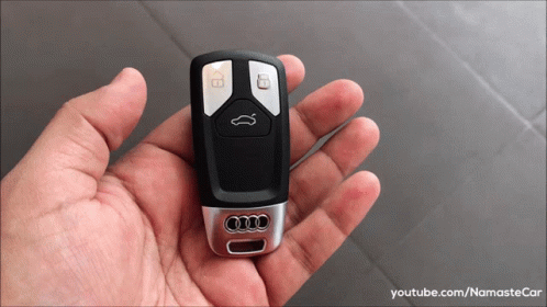 Red Audi With Advanced Key GIF