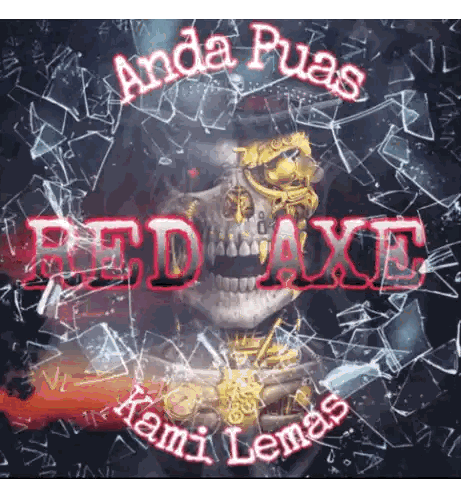 Red Axe Logo With Skull
