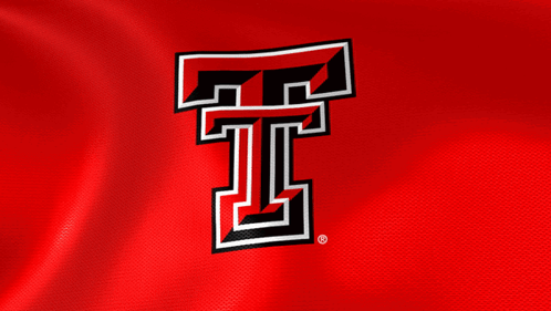 Red Background Black and White Letter T