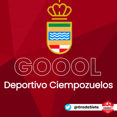 Red Background Goool Deportivo Cienpozuelos GIF