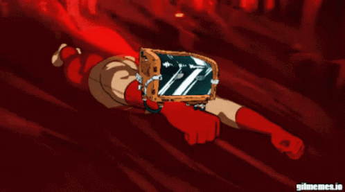 Red Background With Gif Meme.io Watermark