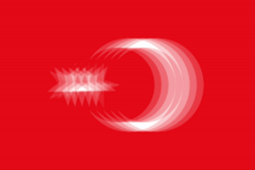Red Background With White Circles and White Star