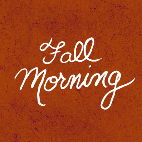 Red Background With White Fall Morning
