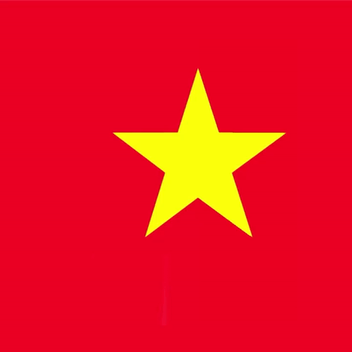 Red Background Yellow Heart Yellow Star Chinese Writing