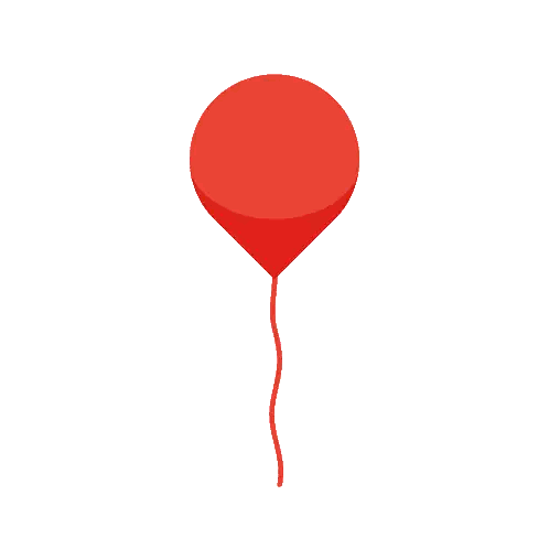 Red Balloon with String
