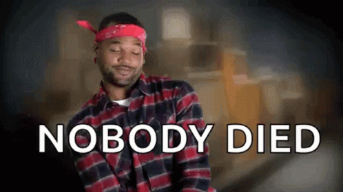 Red Bandana Plaid Shirt Man By Nobody Died Sign GIF