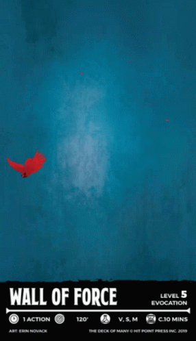 Red Bird Wall of Force Poster