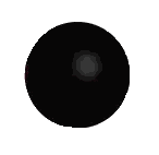 Red Black Sphere With Face