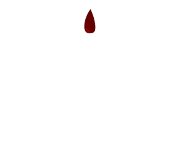Red Blood Drip On White Background GIF
