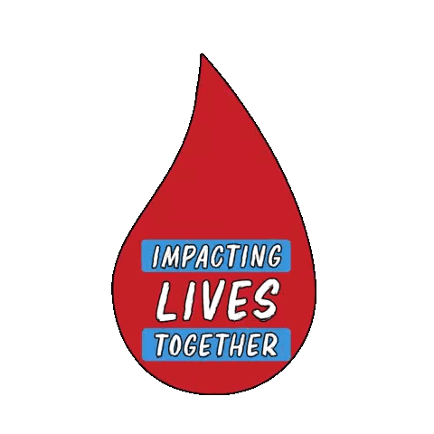 Red Blood Drop With Impacting Countries Text