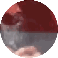 Red Border Circle Pixel Image