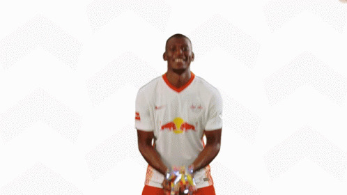 Red Bull Athlete Throws Confetti Cannon GIF