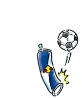 Red Bull Can and Soccer Ball
