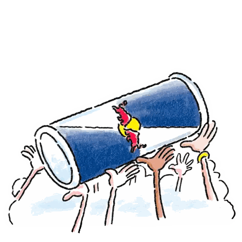 Red Bull Can Thrown Into Crowd