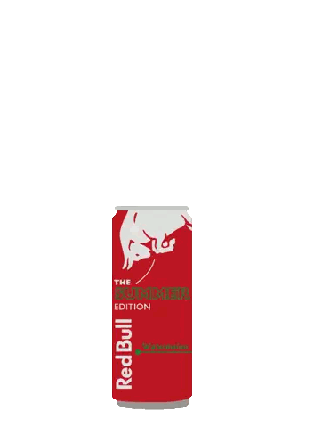 Red Bull Can with Bull