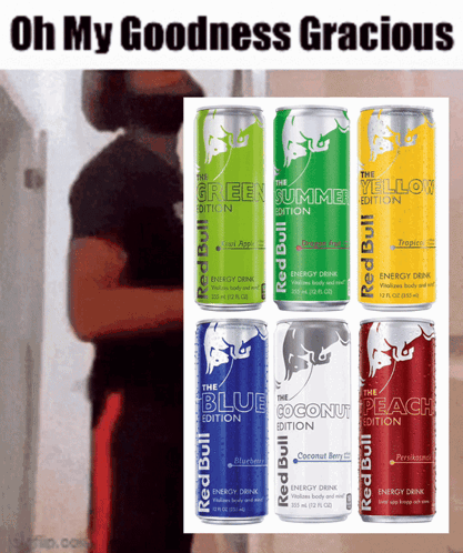 Red Bull Energy Drink Cans