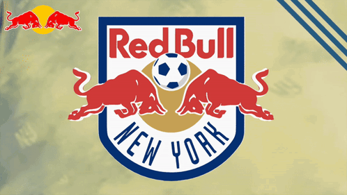 Red Bull New York Logo With Soccer Ball