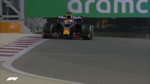 Red Bull Racing Black Car Moving Away GIF