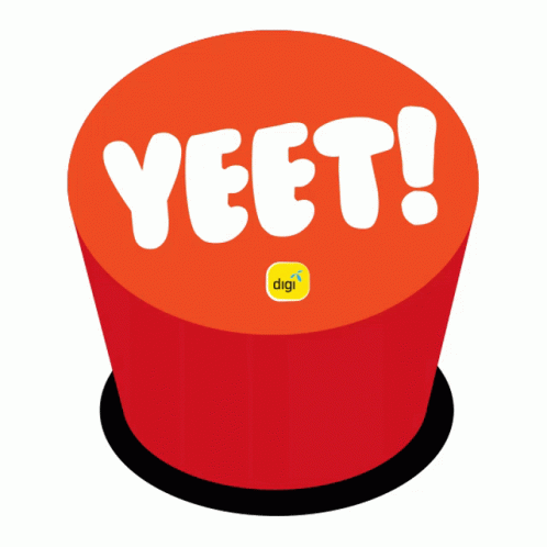 Red Button Saying Yeet GIF