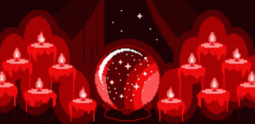 Red Candles Aesthetic GIF