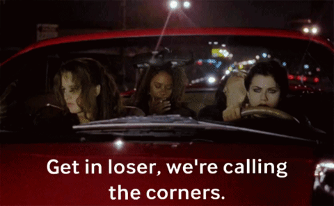 Red Car Get In Loser We're Calling The Corners GIF