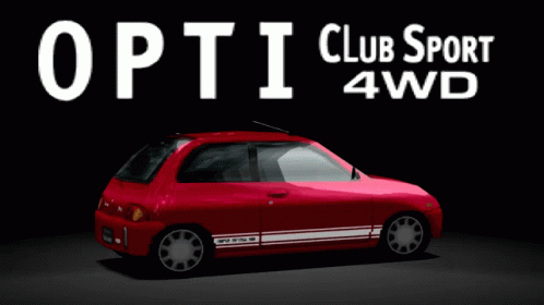 Red Car Opti Club Sport 4wd
