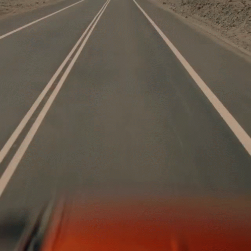 Red Car With Texas License Plate