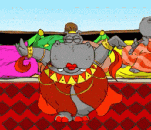 Red Carpet Dancing Hippo GIF