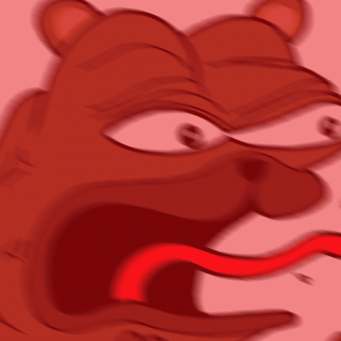 Red Cartoon Character Sticking Out Tongue GIF