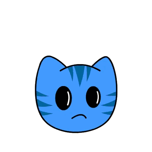 Red Cat with Fire Coming Out of Head