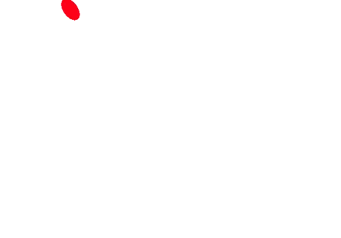 Red Circle Floating in Air