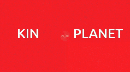 Red Circle Saying Kin-Planet GIF