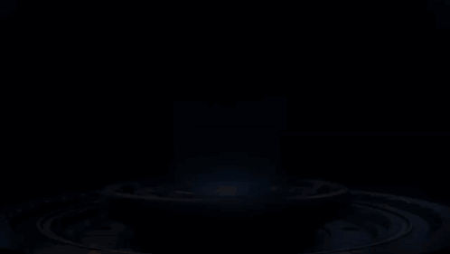 Red Circle With Black And White Cartoon Cat GIF
