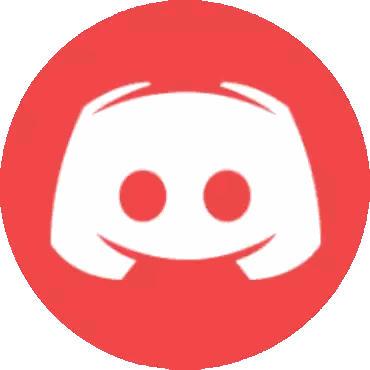 Red Circle With Discord Logo