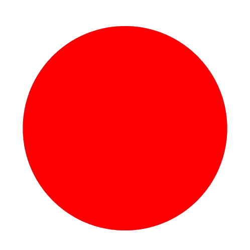 Red Circle with Shadow