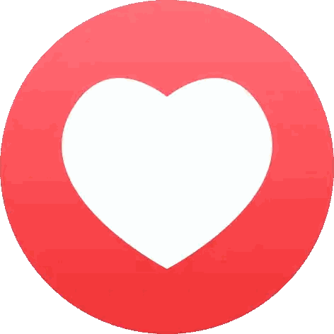 Red Circle With White Heart