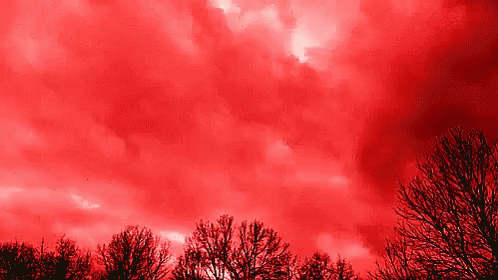 Red Clouds Aesthetic GIF