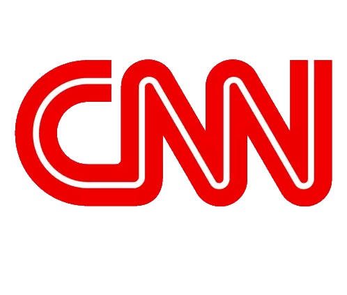 Red CNN Logo With White Outline