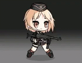 Red Dawn Girls' Frontline GIF