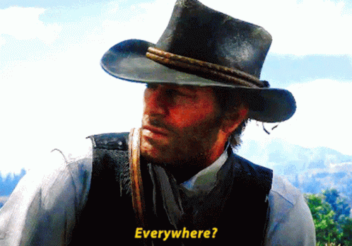 Red Dead Redemption 2 Arthur Morgan Everywhere GIF