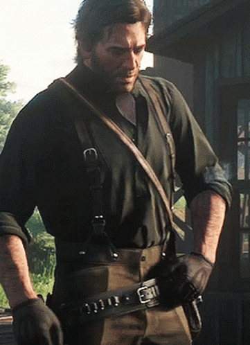 Red Dead Redemption 2 Arthur Morgan Scratching Nape GIF