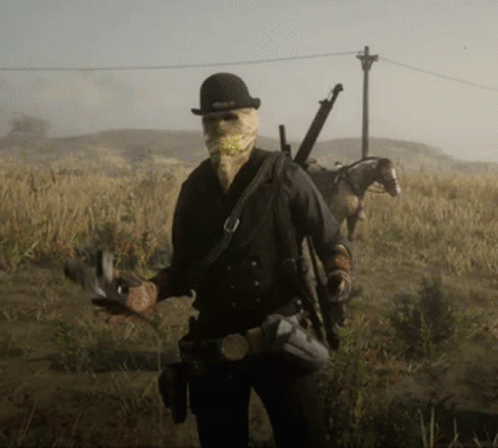 Red Dead Redemption 2 Slinging Guns GIF