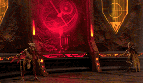 Red Death Star Hologram GIF