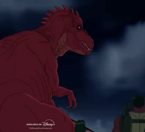 Red Dinosaur Cartoon on Disney Plus