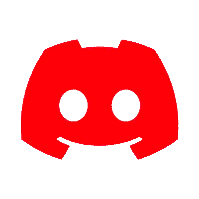 Red Discord Logo with White Circle