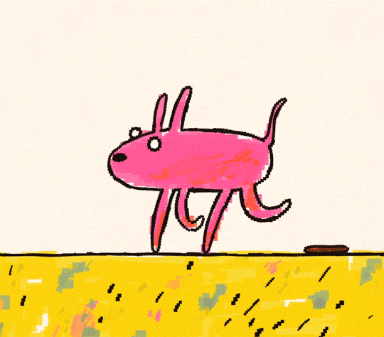 Red Dog Spots Eats Poops Its Poop Again GIF