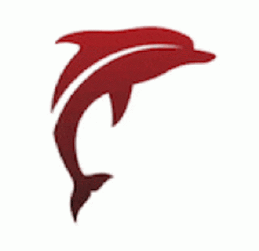 Red Dolphin Spin GIF
