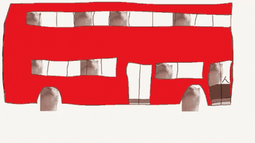 Red Double Decker Bus GIF