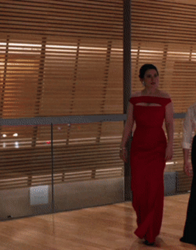 Red Dress Hayley Atwell Catwalk GIF