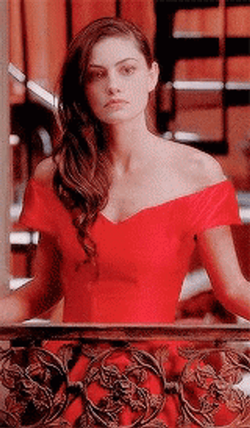 Red Dress Phoebe Tonkin GIF